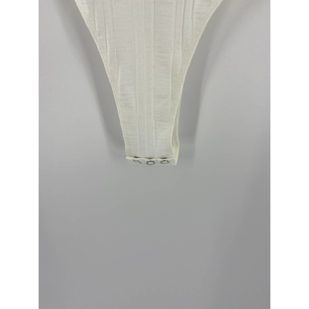 Capulet Mallory Bodysuit Ruching White Sz M - Picture 3 of 4